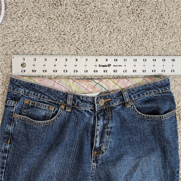 Lilly Pulitzer Women's Cut Off Jeans Pants Cropped Embroidered Size 8 - Picture 14 of 15